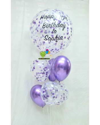 Confetti Latex Balloon Bouquet 5